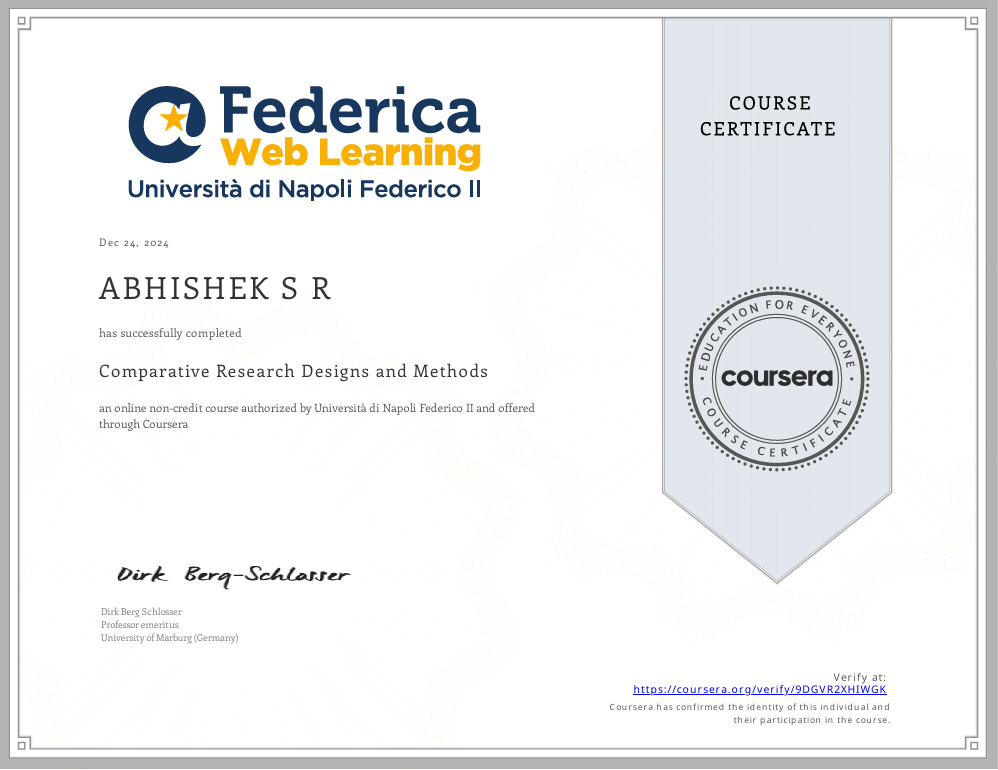 Comparative Research Designs and Methods